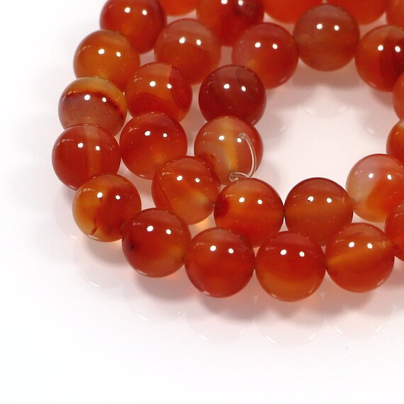 2-3MM ORANGE CARNELIAN GEMSTONE ROUND LOOSE BEADS 15/"
