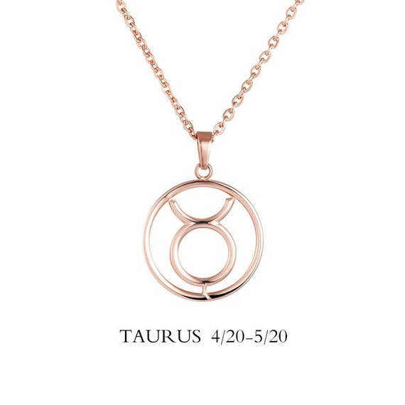 Necklace / Taurus Zodiac | Etsy