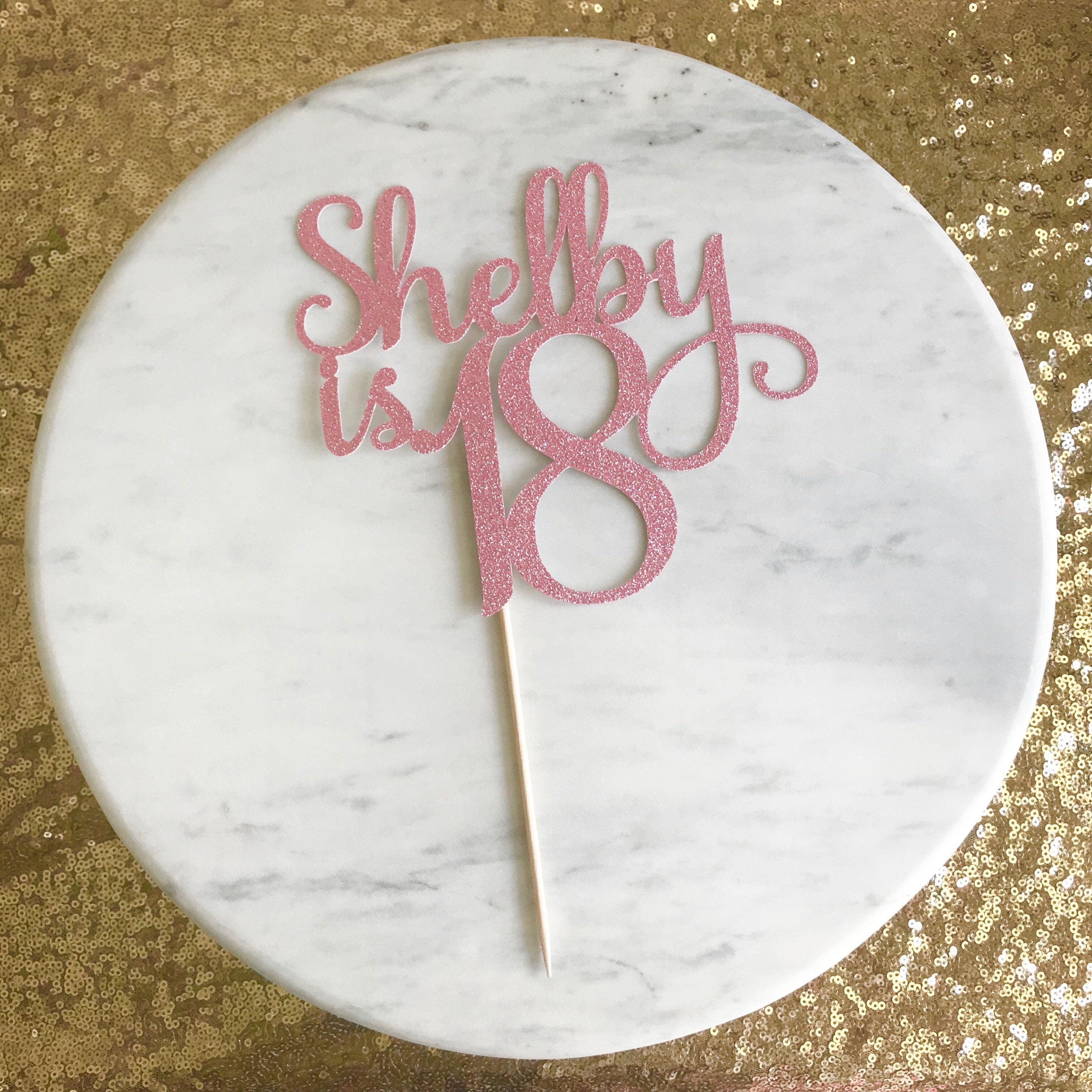18th Birthday Cake Topper 18 Cake Topper Glitter Cake Etsy Australia