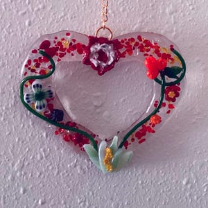 FUSED GLASS HEART