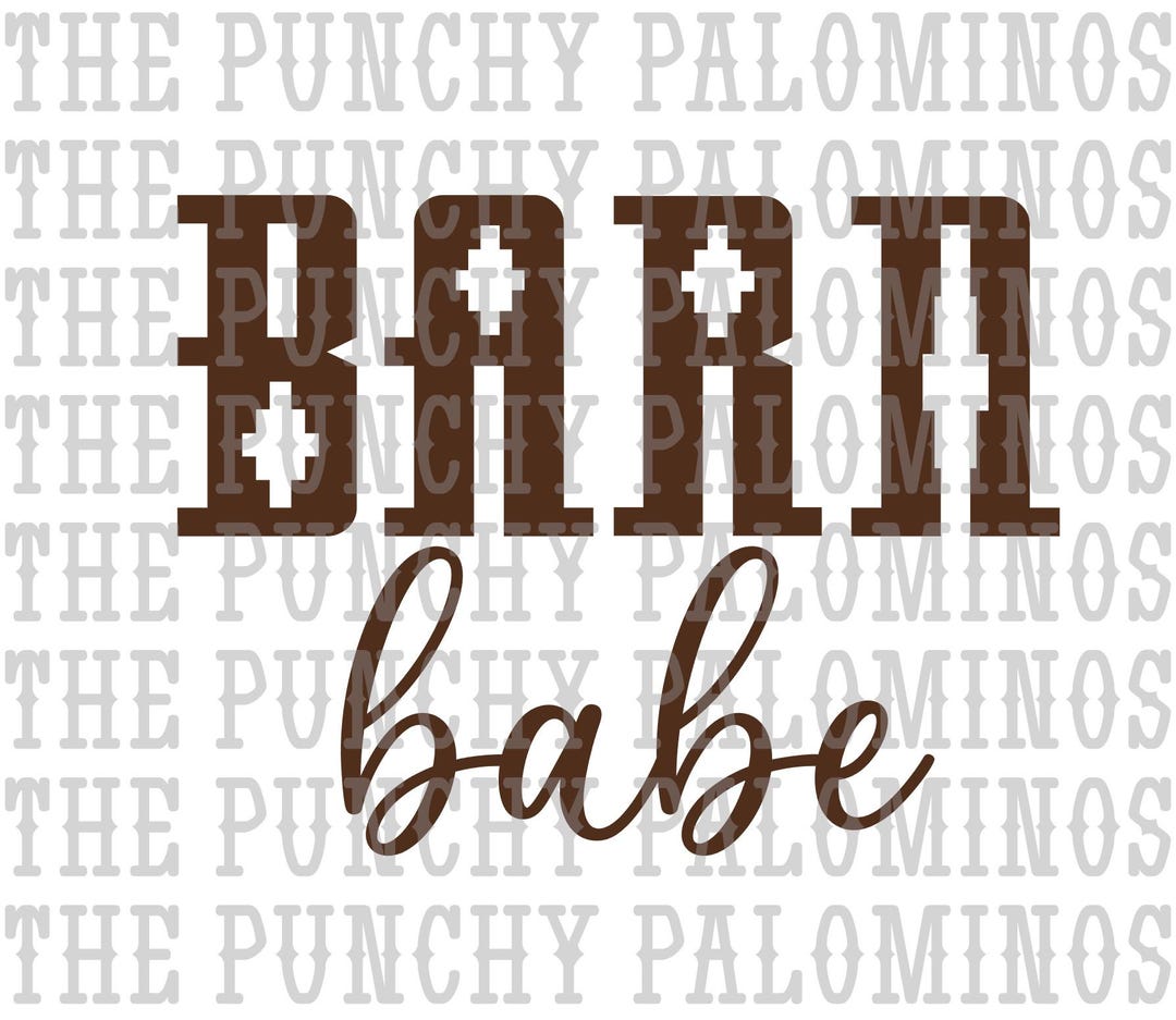 Barn Babe Aztec Western Digital Download PNG - Etsy