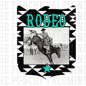 Aztec Rodeo Back Number Bronc