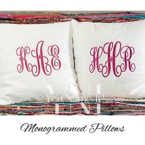 Personalized Embroidered Pillow Case