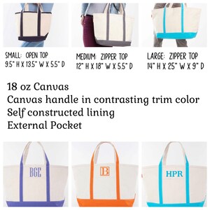Heavy Weight Canvas Tote AND Matching Toiletry Bag, Three Sizes Available image 2