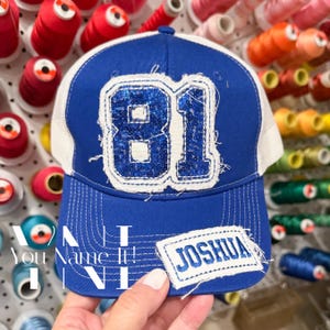 Sequin Number Hat (H012)