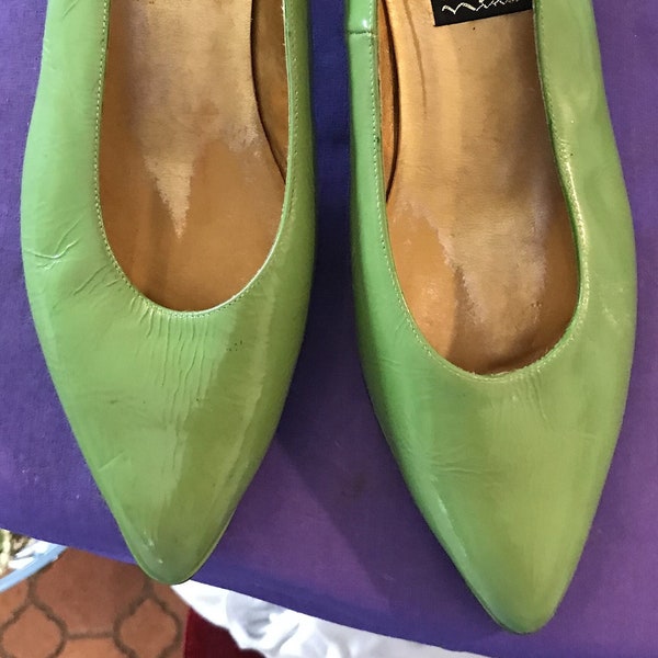 Green Pumps Etsy