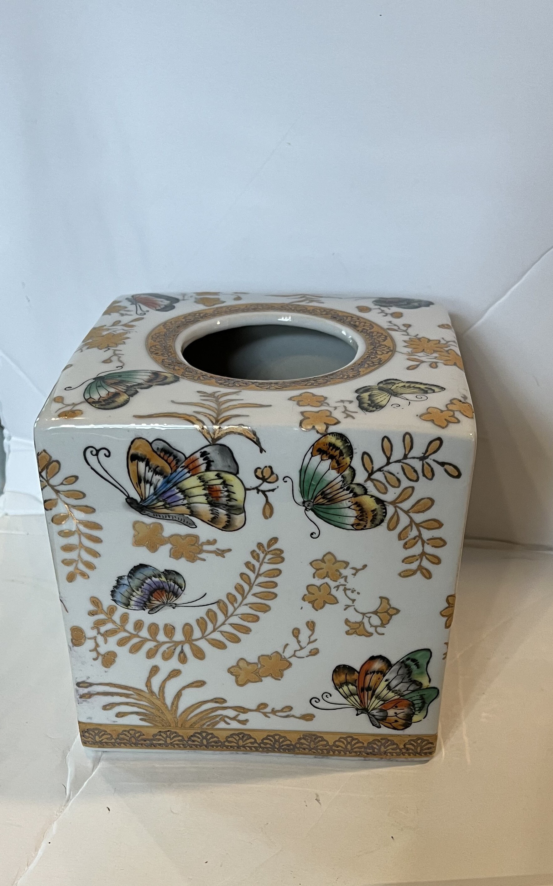 Deluxe Tissue Box Holder Red Gold Indian Asian Style Luxury Tissue box cover