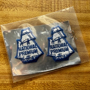 National Premium Beer Patches (2 pc)