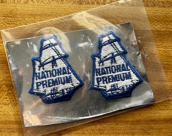 National Premium Beer Patches (2 pc)