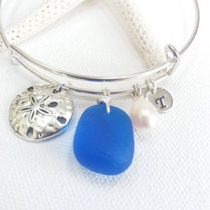 Sand Dollar Jewelry Sea Glass Jewelry Sea Glass Bangle Beach Glass Bracelet  Sand dollar Bracelet  Sea glass Jewelry Sea glass Bracelet