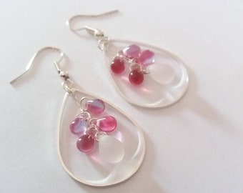 Blossom Earrings Spring Blossom Earrings Flower Jewelry Silver Cherry Blossom Earrings Flower Blossom Earrings for Flower girl earrings