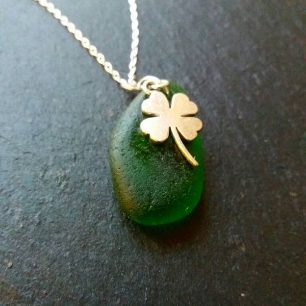 clover necklace, shamrock necklace, st patricks day, sterling silver clover necklace, irish necklace, four leaf clover necklace