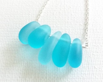 Zeeglas ketting zeeglas ketting Ierse zee glas sieraden zeeglas ketting strand glas ketting zeeglas sieraden zeeglas ketting