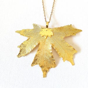 Leaf Necklace Maple leaf necklace Real leaf necklace gold dipped leaf necklace real leaf jewelry gold dipped leaves woodland jewelry