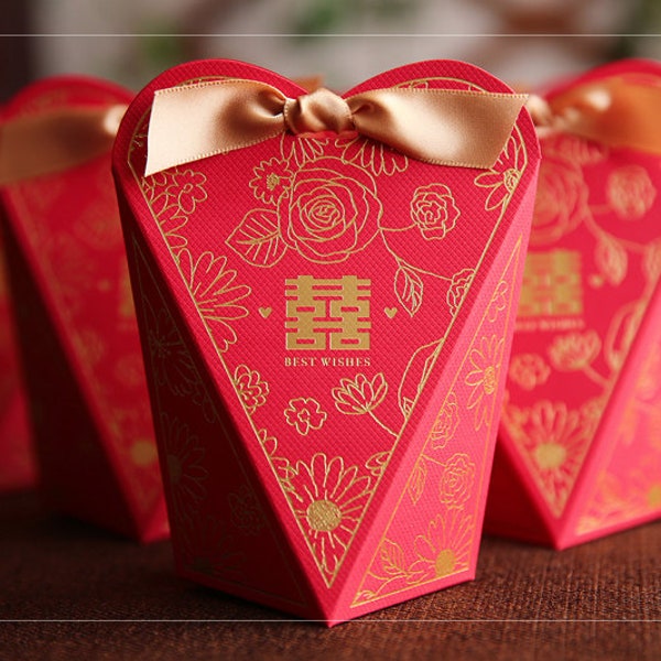 Chinese Birthday Favor Box Etsy