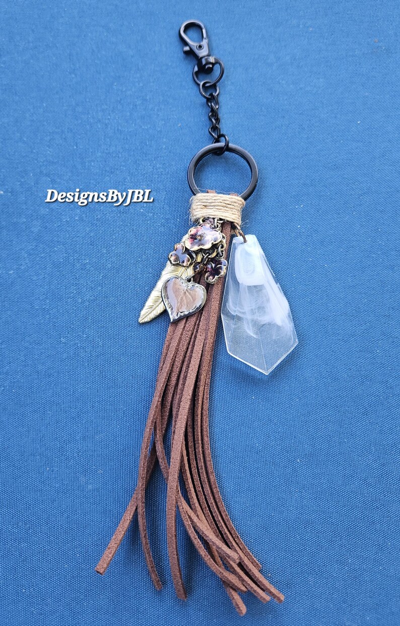 Country Girl Boho Southwestern Style Pocketbook Keychain OOAK # ...