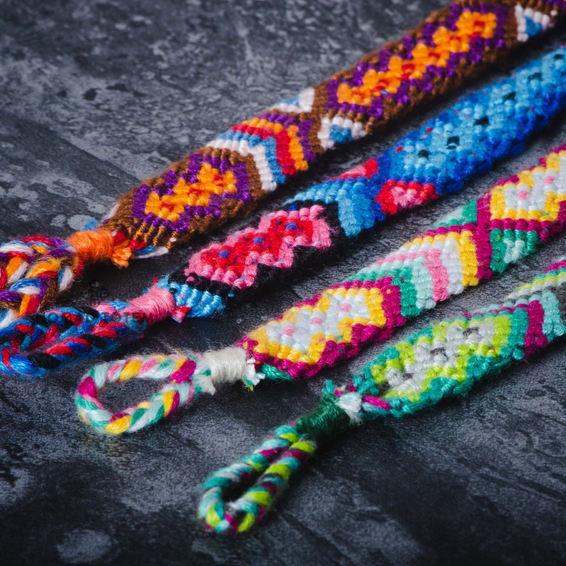 festival wristband woven tribal anklet hippie bracelet Green Friendship Bracelet knotted wristband boho cotton anklet braided anklet