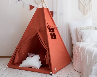 Tipi aus Bambus und Makramee fr Kinder - Etsy.de