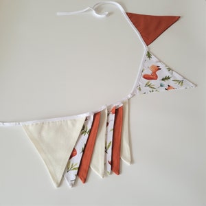 Slinger - vossen, wanddecoratie, katoenen gorzen, woondecoratie, kinderkamerdecoratie