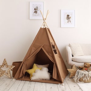 Tenda teepee Carmel, tipi di alta qualità, tenda tipi per bambini Carmel, stanza per bambini, tipi per bambina, tipi per bambino, tenda da gioco per bambini