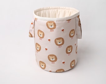 Basket for toys, lions, cotton basket, storage bag, kids room organization