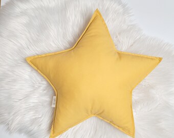 Star Pillow - mustard