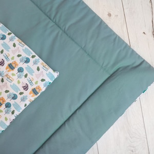 Tapis rembourré en coton - Sauge et forêt