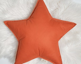 Star Pillow - terracota