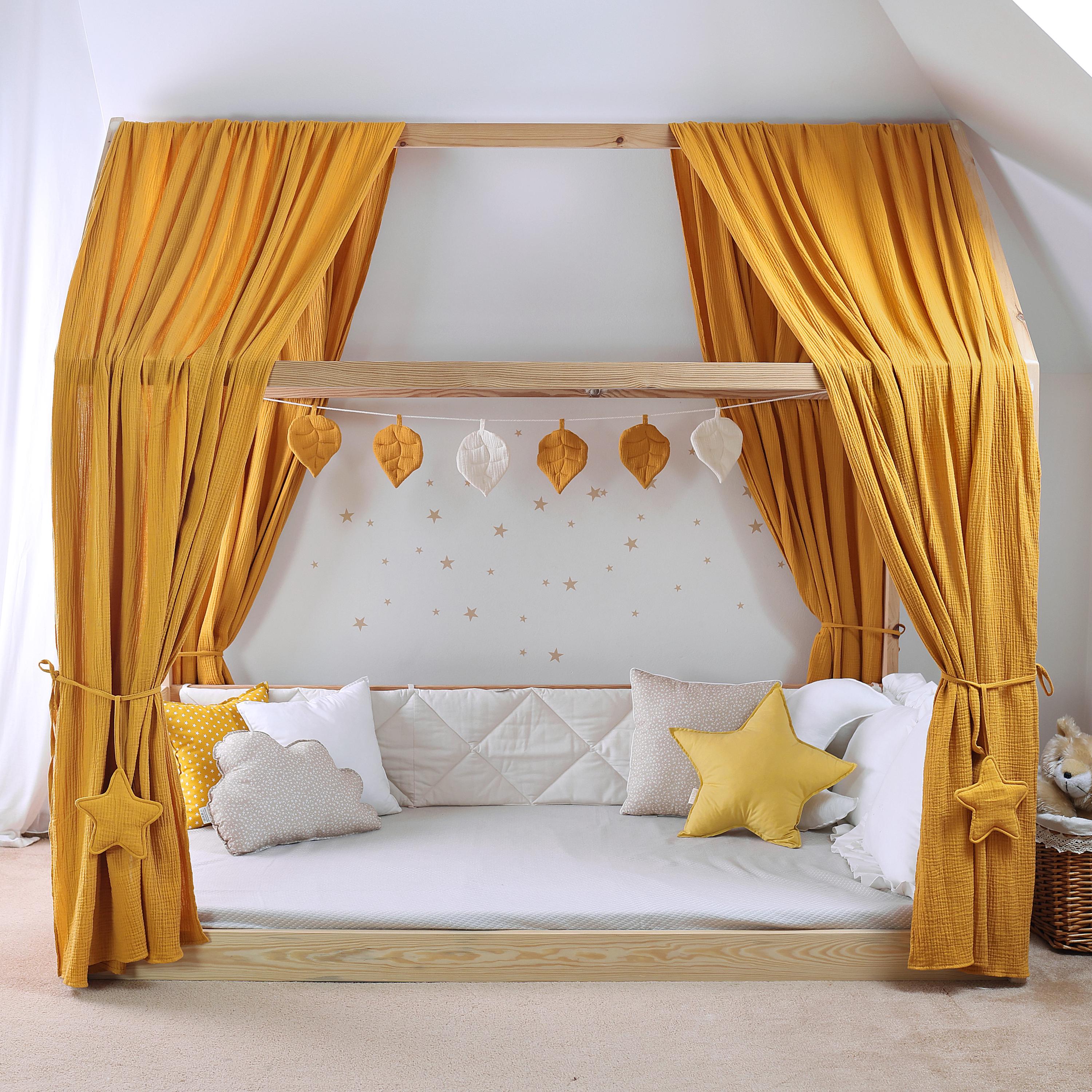 Baldaquin Pour Enfant | Ciel De Lit 280cm | Rideau Princesse | Décoration Chambre