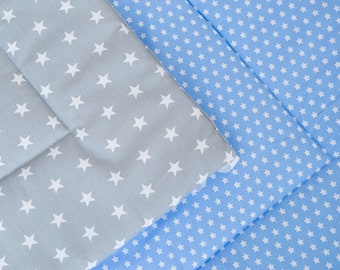 Cotton Padded Mat -  blue & grey stars