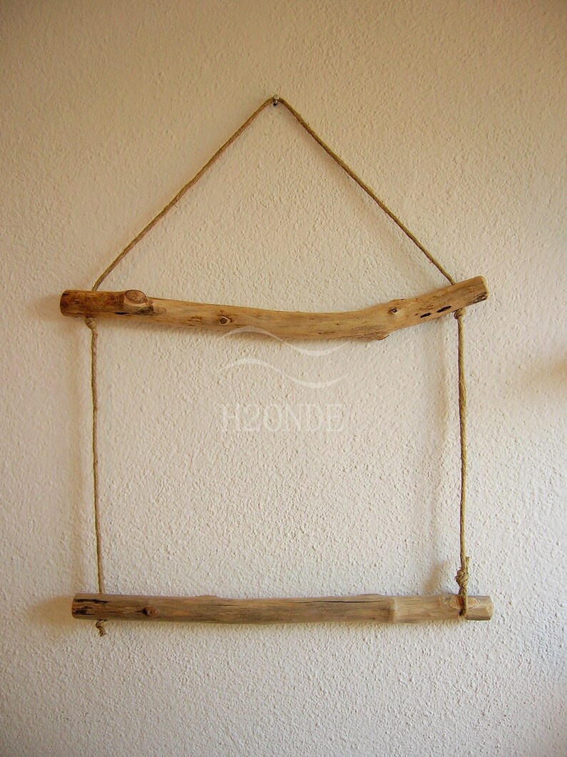 Kitchen roll paper towel holder hanger wall mount home decor driftwood coastal beach house rustic marine ocean wood twine natural shabby image 7