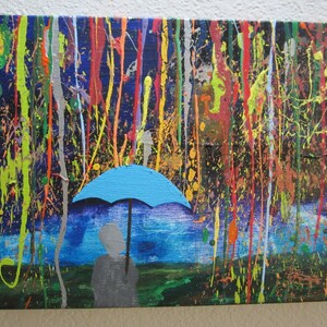In From The Storm is an original art painting on canvas wall art, pop art, outsider art contemporary art and interior design decorator