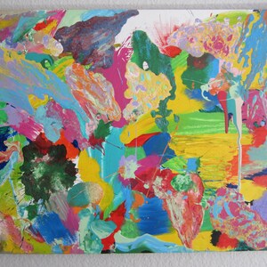 Color Flo is an original art abstract painting, expressionists, wall art, pop art, outsider art, contemporary art, fun and colorful
