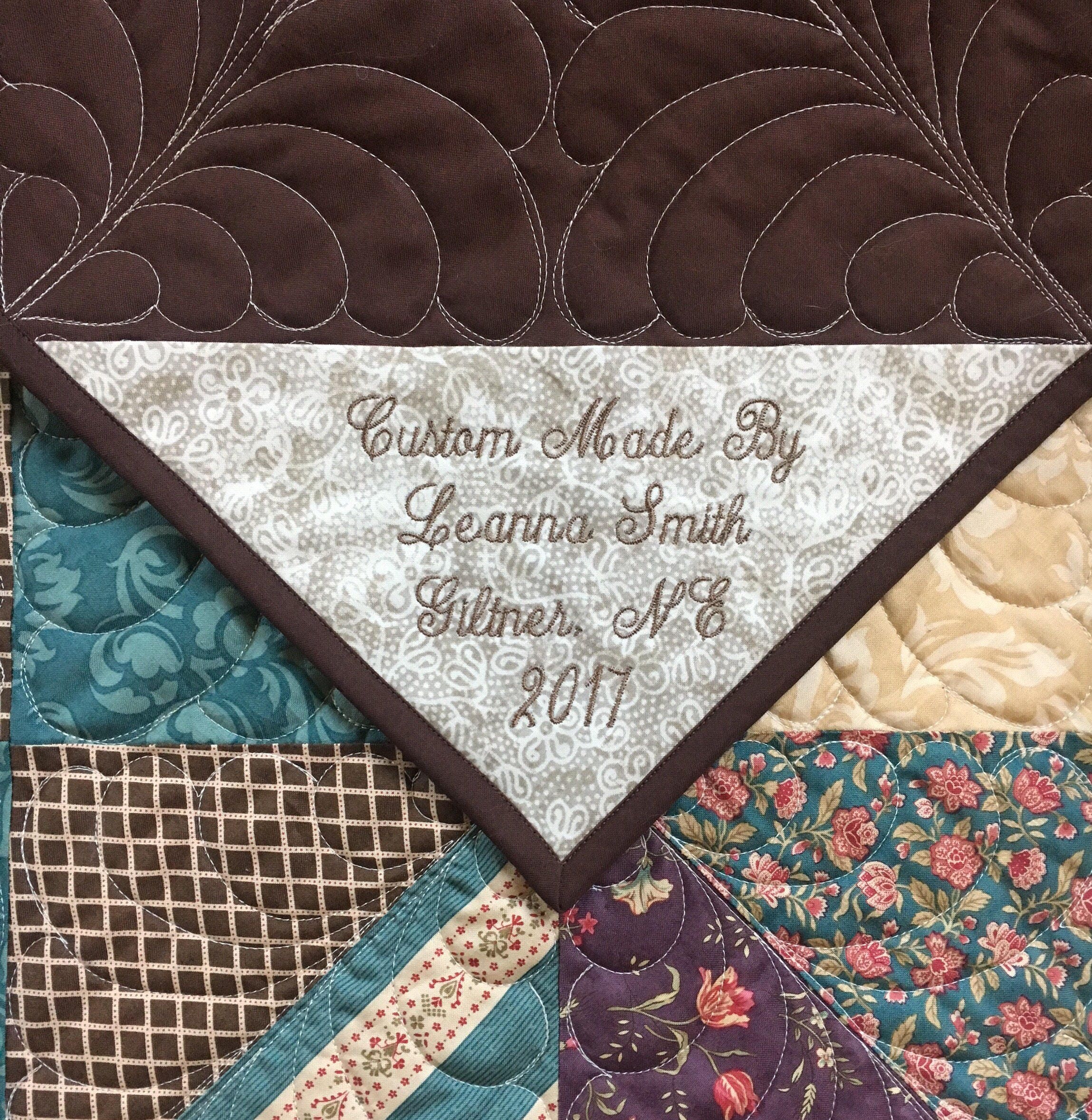 Personalized Quilt Label , sew on Label for Quilt , Fabric Label