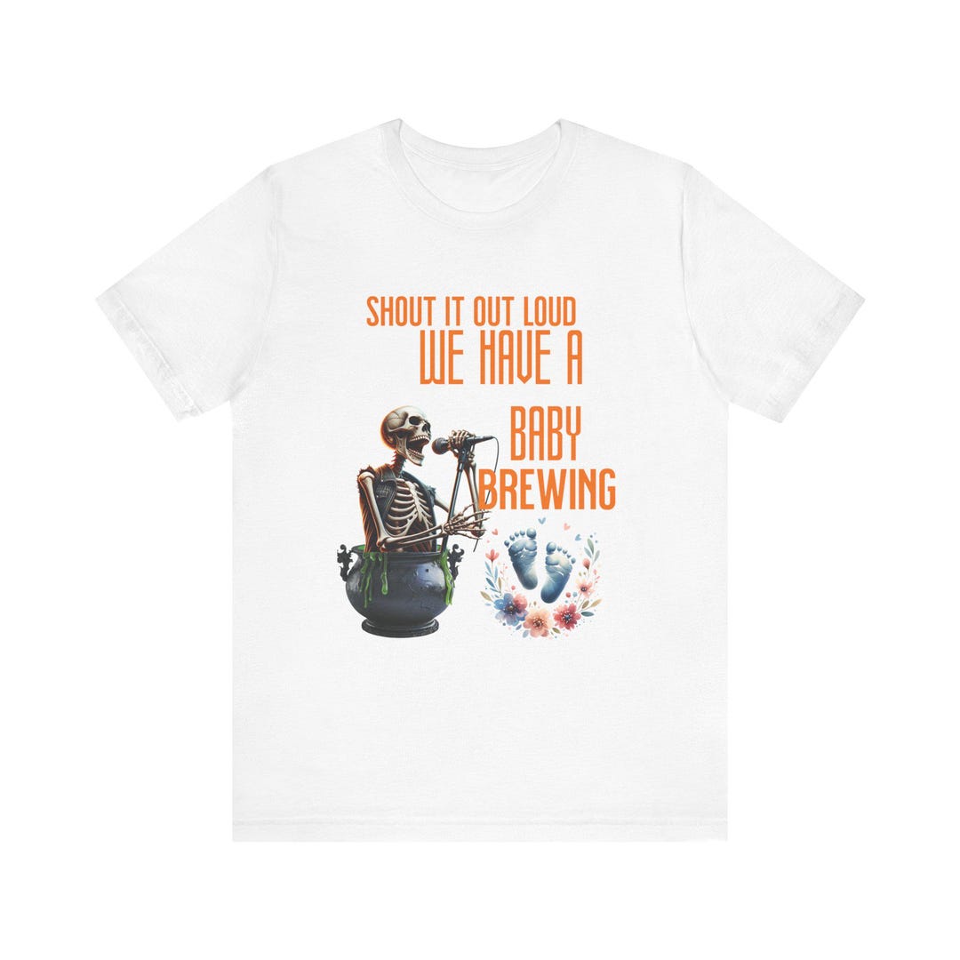 Pregnant Halloween T Shirt, Funny Tee Shirt, Baby on the Way Unisex