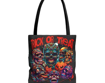 Halloween Süßes oder Saures Tasche, Kinder Süßes oder Saures Tasche, Unheimlich, Schädel Kürbistasche, Geschenk für Kinder