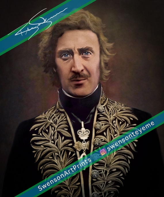 Portrait of Dr. Victor Frankenstein young Frankenstein Etsy