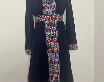 1960s Embroidered Wool Blend Tunic Pant Set - Eloise Curtis for Happenstance