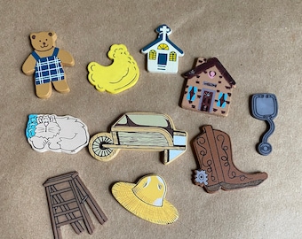 Wooden Embellishments Scrapbookin Shadow Box Collage Charms