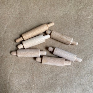 Miniature Rolling Pins Doll House Kitchen Doll Making