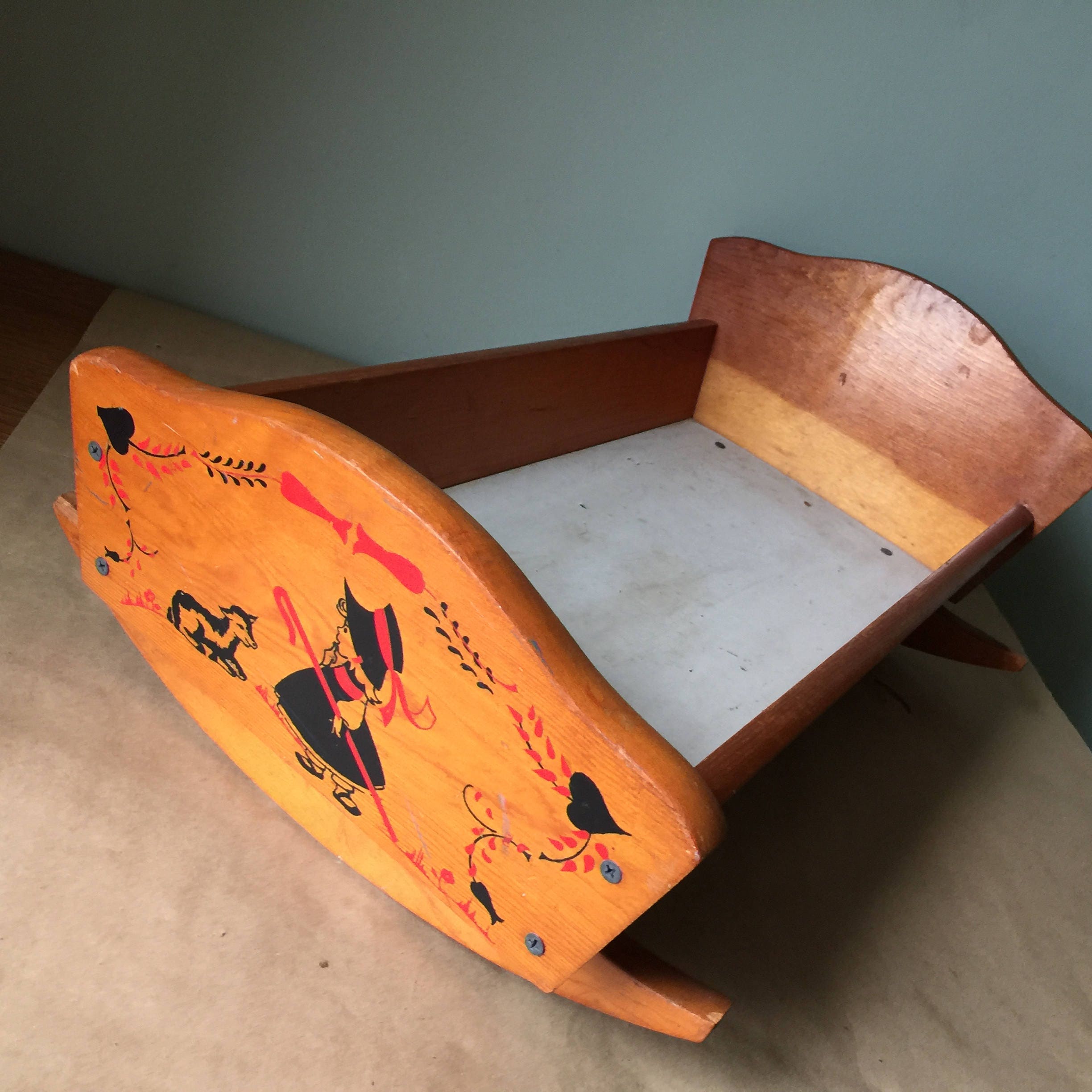 1970s Doll Cradle Etsy