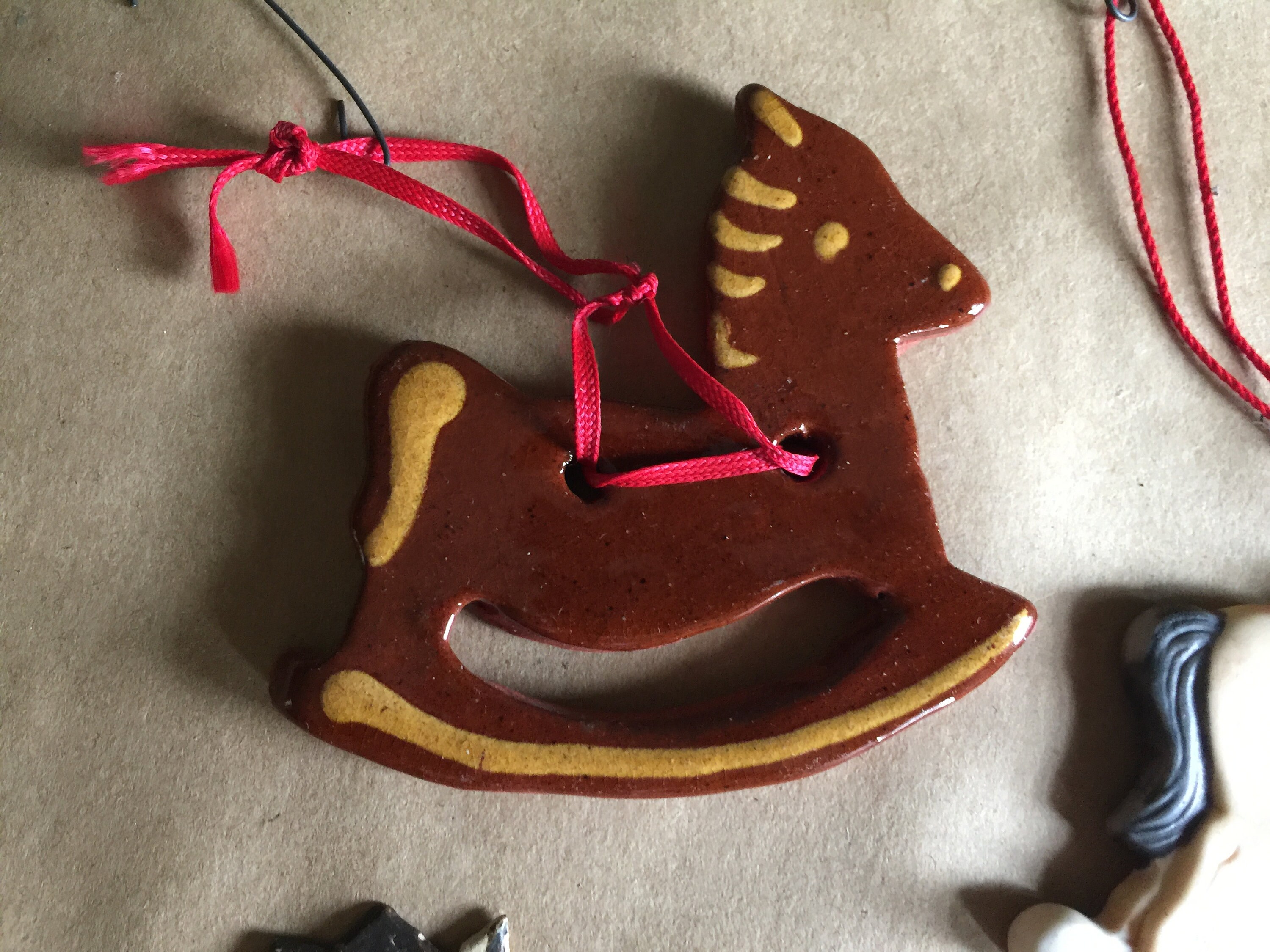 Mute Colors Rocking Horse Christmas Tree Ornament Etsy