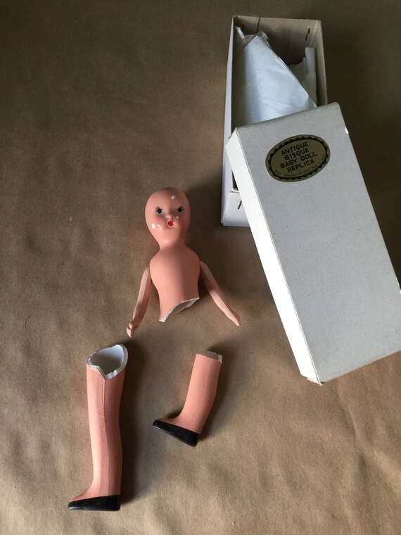 Antique Bisque Baby Doll Replica Shackman Made in Japan Broken Etsy