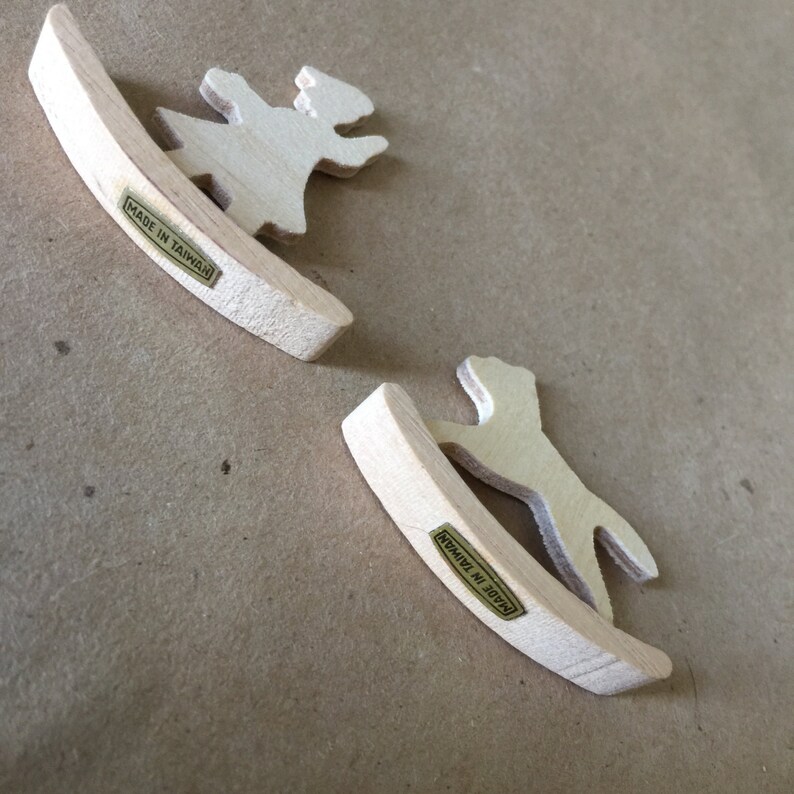 Tiny Wood Rocking Figures Miniature Balsa Wood Crafting - Etsy