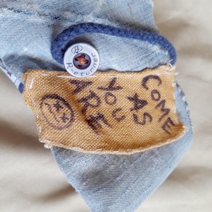 Bolsa de tabaco grunge en tela reciclada