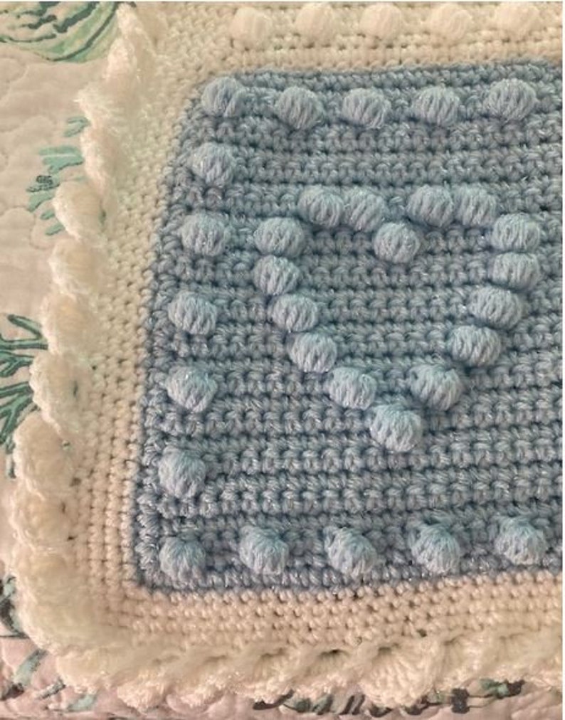 Crochet Pattern Alphabet Baby Blanket Puff Stitch With Single Etsy