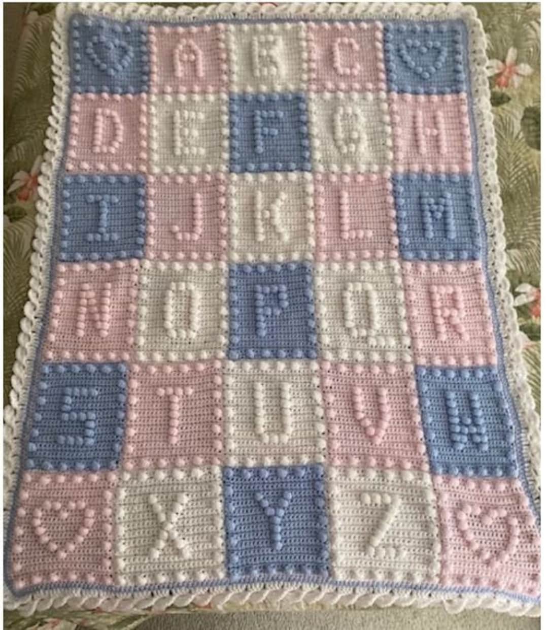 Alphabet baby blanket hotsell