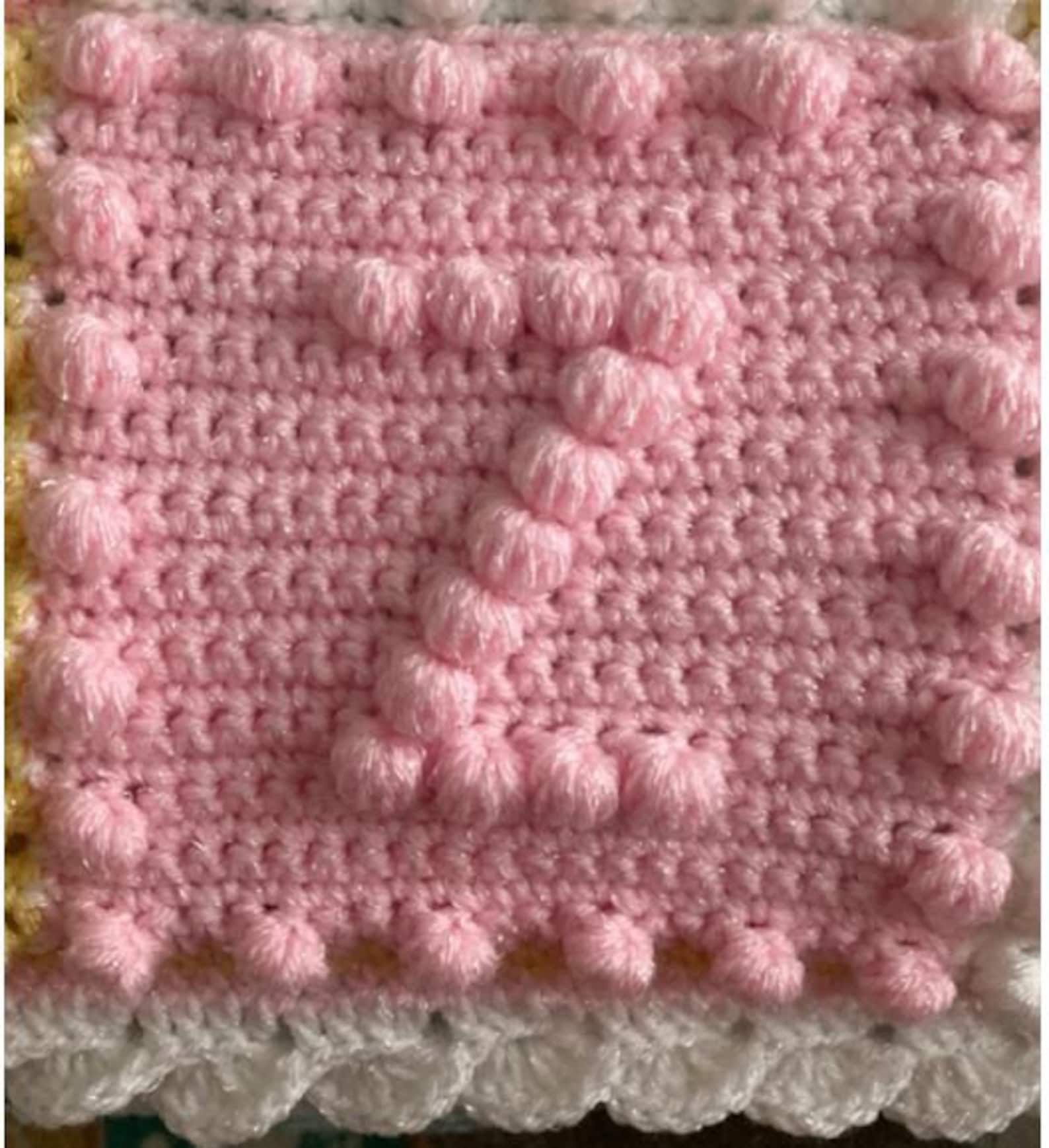 Crochet Pattern Alphabet Baby Blanket Puff Stitch by Pam Etsy Australia