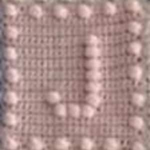 Crochet Pattern Alphabet Baby Blanket Puff Stitch by Pam image 2