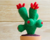Wolle-Kaktus im Topf, Dekoration für Haus und Büro, botanische Geschenk, fühlte mich Kaktus sukkulente Getopfte Pflanzen Wollfilz
